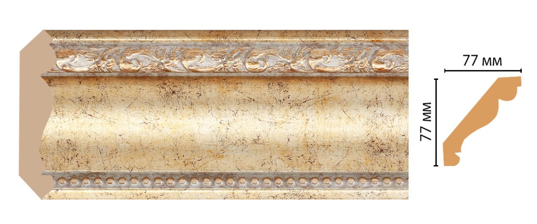 Плинтус потолочный DECOMASTER 154-553 ДМ (77*77*2400 мм)